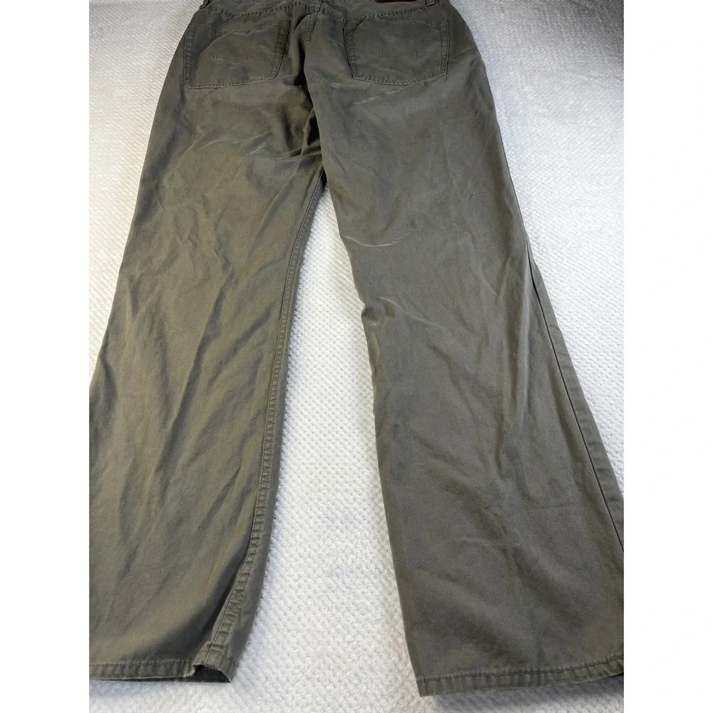 Polo Ralph Lauren 34x32 Straight Leg Chino Olive‎ Grey 5-Pocket Missing button